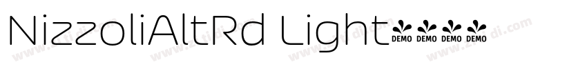 NizzoliAltRd Light字体转换